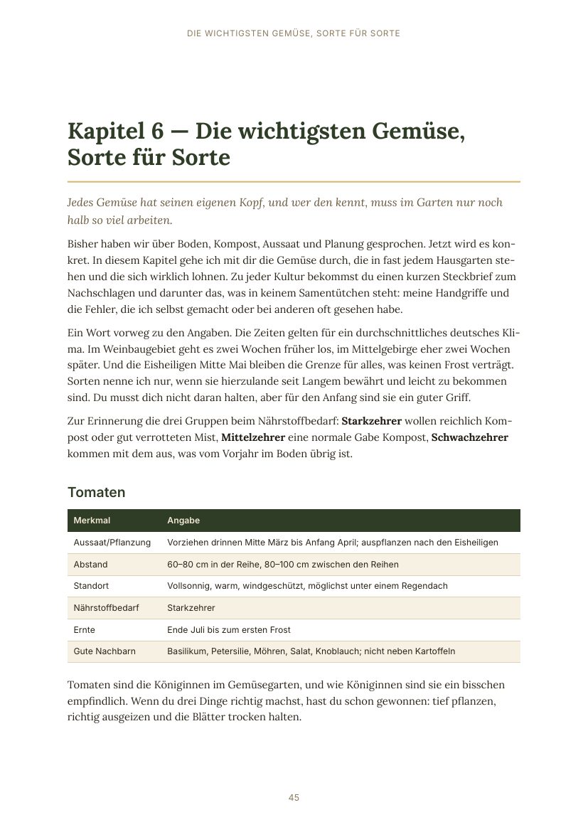 Buchseite: Steckbrief Tomaten